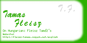 tamas fleisz business card